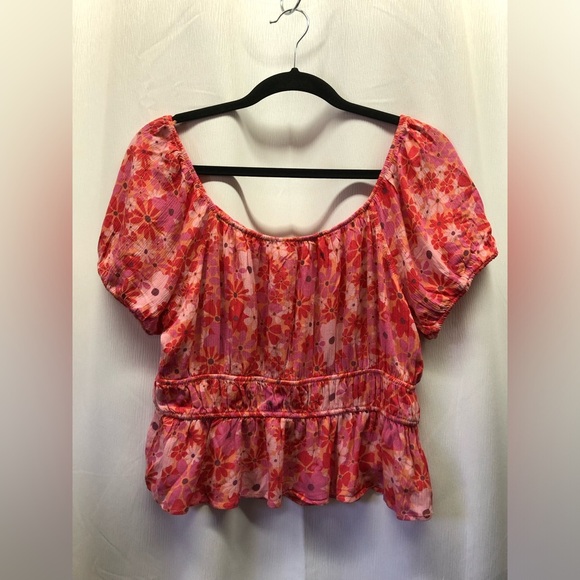 Peasant floral peplum blouse - Picture 4 of 11